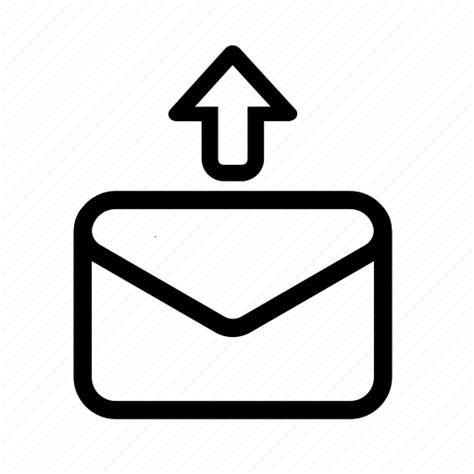 Email, envelope, mail, upload, upload file icon