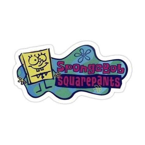 Spongebob Logo Sticker Sticker For Sale By Abrilliantfool Bubble