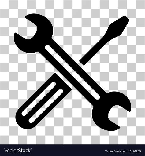 Spanner And Screwdriver Icon Royalty Free Vector Image