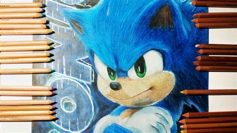 Como Dibujar A Sonic Hedgehog La Pelicula How To Draw Sonic Sexiz Pix