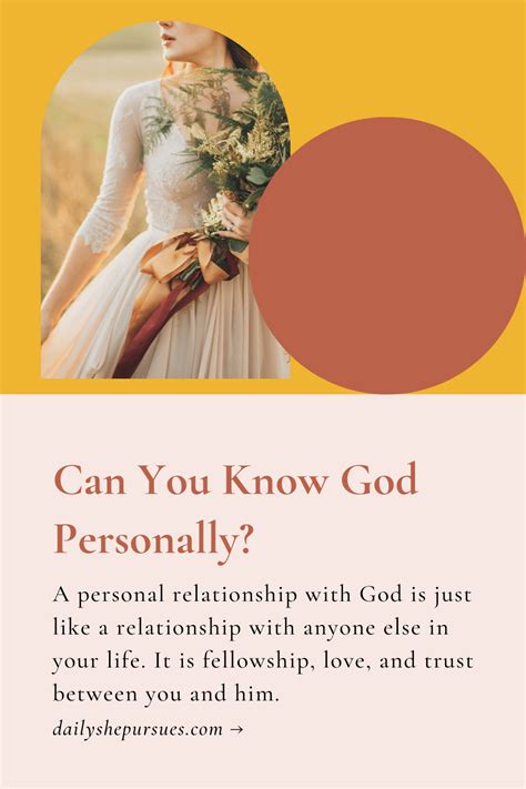How To Develop A Personal Relationship With God Daily She Pursues
