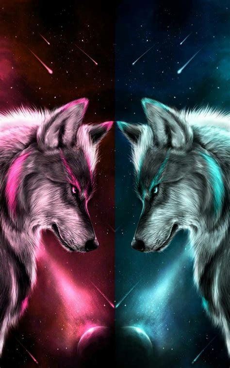 80 Hintergrundbilder Neon Tiere Wolf Kostenloser Habboplazz