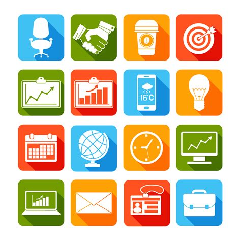 Business Icons Set 436669 Vector Art At Vecteezy