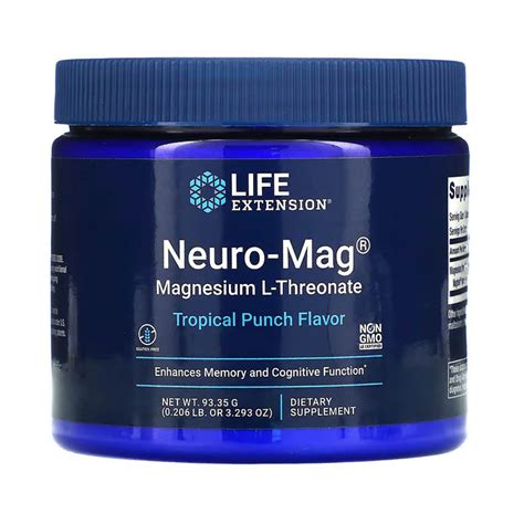 Neuro Mag Magnesium L Threonate Life Extension 93g