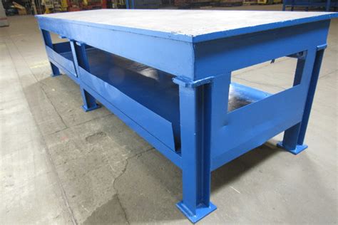 142x42 Heavy Duty Steel Weld Layout Assembly Work Table Bench 1
