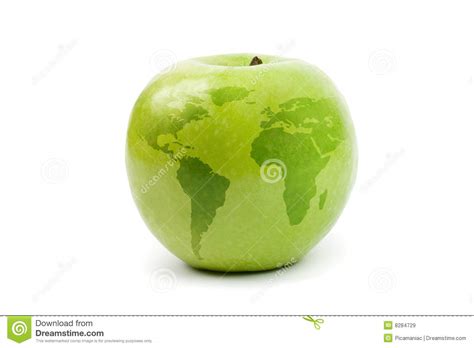Apple Globe Stock Image Image Of Earth Fruit Planet 8284729