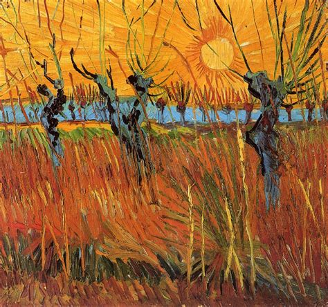 The official vincent van gogh facebook page. Knotwilgen bij ondergaande zon - Wikipedia