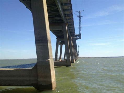 Under Roosevelt Bridge On Lake Texoma At Normal Water Level About 614