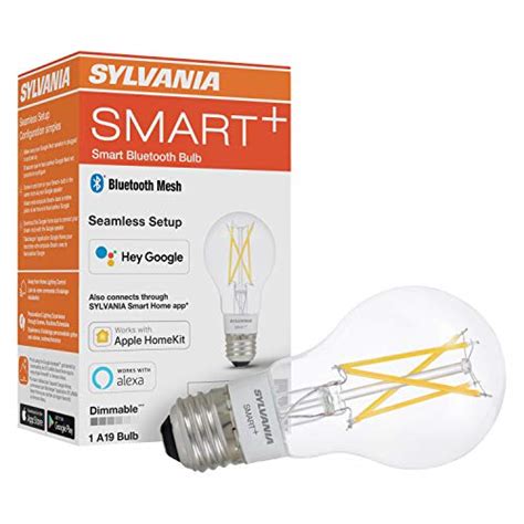 Sylvania Smart Bluetooth Clear Filament Soft White A19 Led Bulb
