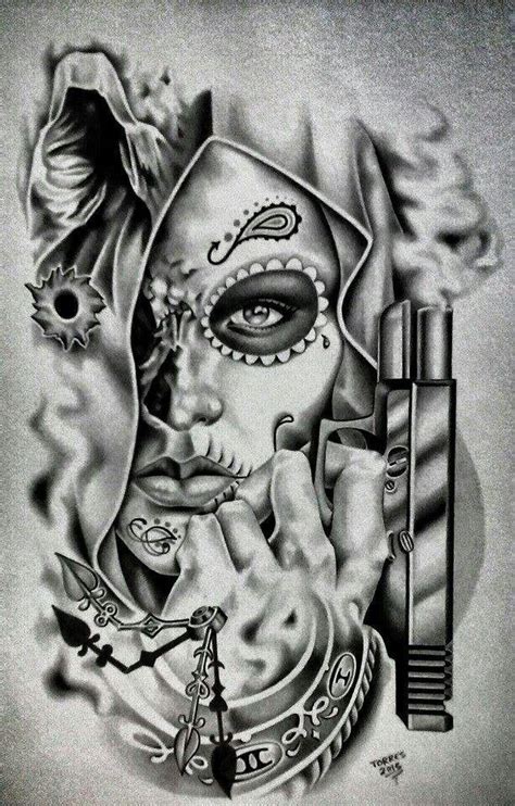 Chicano Gangster Drawings Pin On Chicano Art See More Ideas About