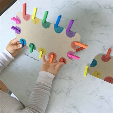 Clothespin Color Matching Fine Motor Skills Meets Color Recognition
