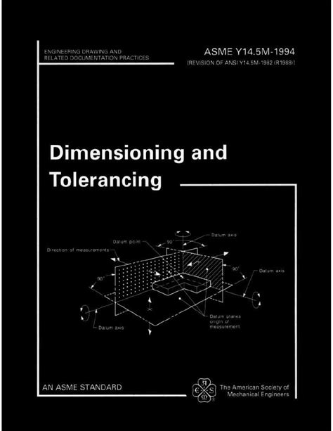 Asme Y14 5m 1994 Engineering Drawing Dimension Ing And Tolerancing Pdf