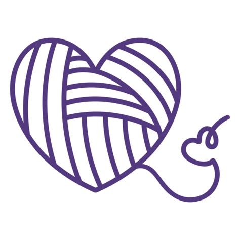 Stroke Heart Shaped Threads Wool Transparent Png And Svg Vector File