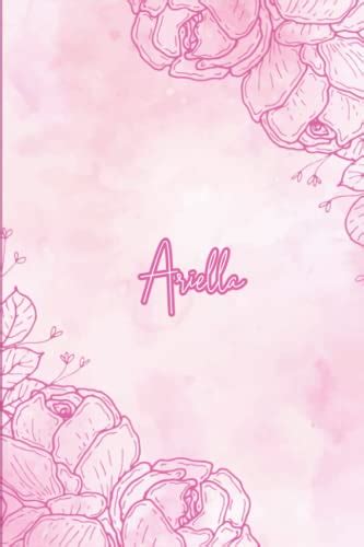 Ariella Personalized Floral Journalnotebook Personalised Name