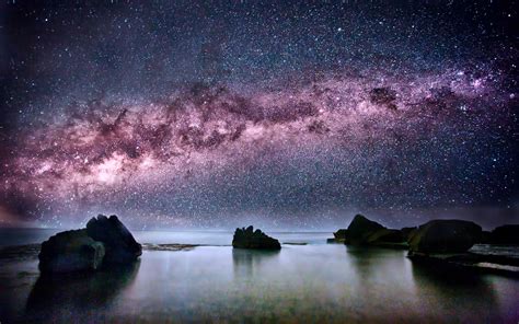 Fond Décran Paysage Nuit Galaxie La Nature Ciel étoiles Voie