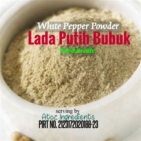 Jual Lada Putih Bubuk Murni 1kg Merica Bubuk Pure White Pepper Powder