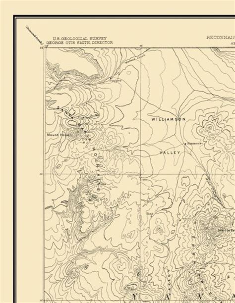 Topo Map Prescott Arizona Sheet Usgs 1892 23 X 2976 Ebay