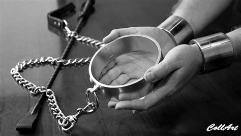 Massive Slave Handcuffs Bondage Accessories Metal Bondage Submissive