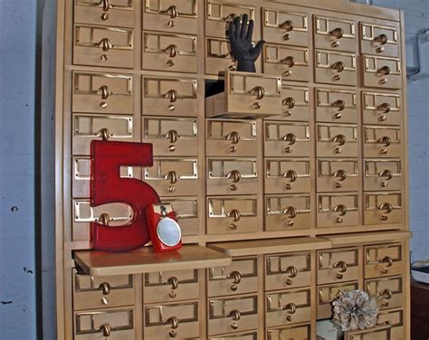 72 Drawer Library Index Card File Cabinet Reduced Shipping Etsy
