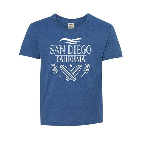 San Diego California Cute Surfing Youth T Shirt