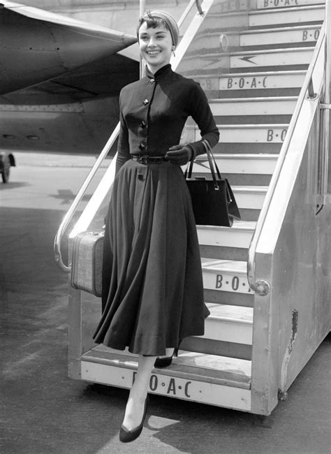 5 Elegant Airport Outfits From Grace Kelly Brigitte Bardot And More Audrey Hepburn Style