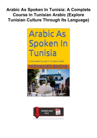 Pdffull ‹download› Arabic As Spoken In Tunisia A Complete Course In