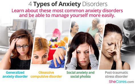 4 Types Of Anxiety Disorders Shecares