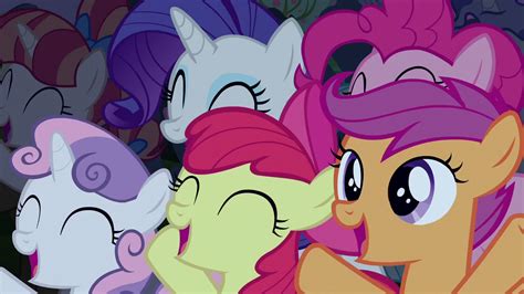 Image Rarity Pinkie And Cmc Cheering For Rara S5e24png My Little