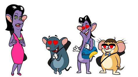 Rat A Tat Mice Brothers Music Band Group Funny Animated Cartoon
