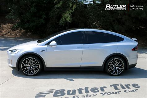 Tesla Model X With 22in Vossen Hf 2 Wheels Exclusively From Butler