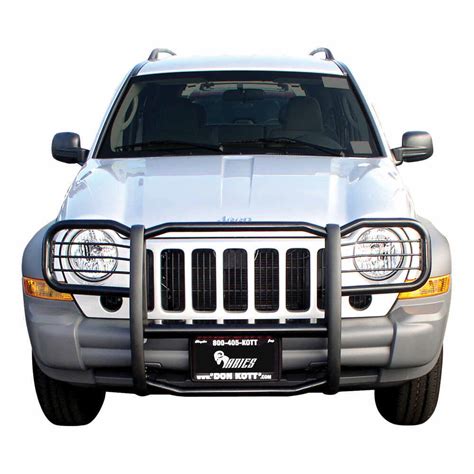 2005 Jeep Liberty Aries Grille Guard 1 Piece Black Powder Coated Steel