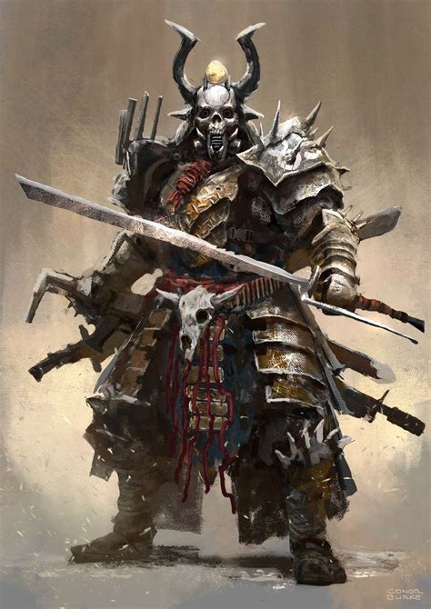 Post Apocalyptic Samurai Conor Burke Samurai Concept Samurai Art