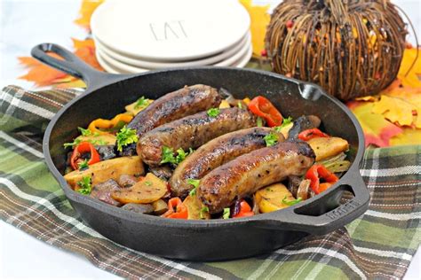 Pan Roasted Bratwurst Skillet Meal Food Fun And Faraway Places