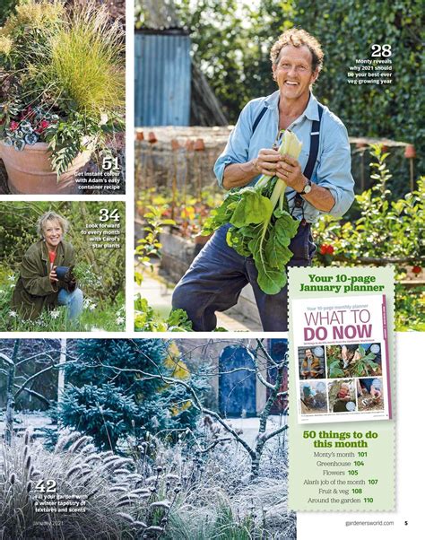 BBC Gardeners World Magazine January Subscriptions Pocketmags