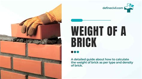 How Much Does Brick Weigh Average Brick Weight Definecivil