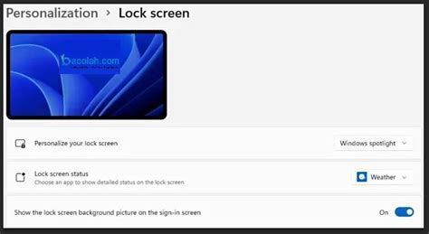 mempercantik tampilan lock screen windows  bacolahcom