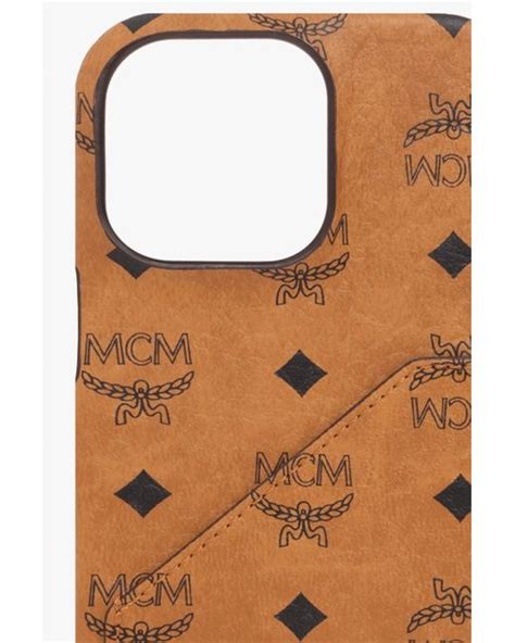 Mcm Iphone 13 Pro Case In Brown Lyst