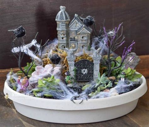 Make Your Neighbors Giggle With These 9 Halloween Fairy Garden Ideas