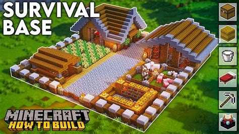 Minecraft How To Build An Ultimate Survival Base Youtube