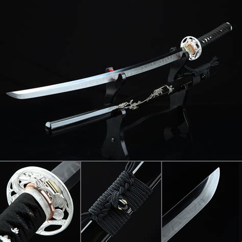 Handmade T10 Carbon Steel Real Hamon Japanese Katana Samurai Sword With 166