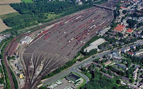 Train Rail Yard City Aerial View Wallpaper Coolwallpapersme