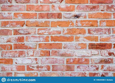 Red Brick Wall Abstract Background Texture Of Old Brick