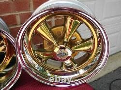 Vintage Nos Cragar Gold Ss S S Reverse Wheels X X