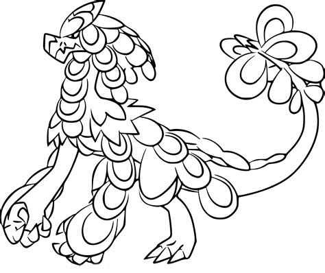 Kommo O Pokemon Coloring Page Free Printable Coloring Pages On