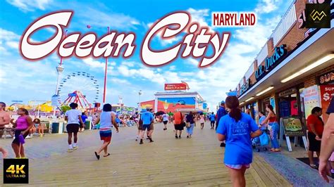 Ocean City Maryland Boardwalk Early Evening Walk 4k Youtube