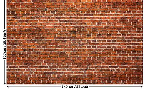 Great Art® Poster Red Brick Wallpaper Realistic Brickwall Mural