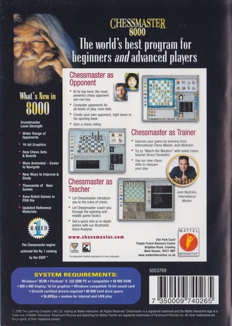 Chessmaster 8000 2000 Windows Box Cover Art Mobygames