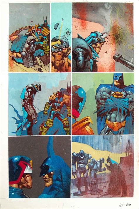 Batmanjudge Dredd Judgment On Gotham Dc 1991 Simon Bisley Art