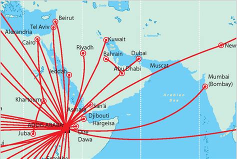 Načíst Konvertovat Tři Ethiopian Airlines Route Map Víra Poškrábat Lidský