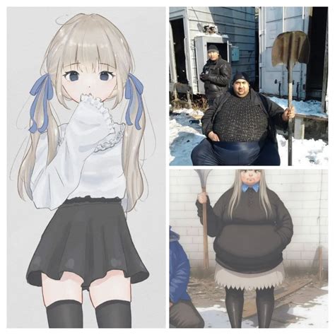 Fat Guy Anime Girl Midjourney Remix Know Your Meme